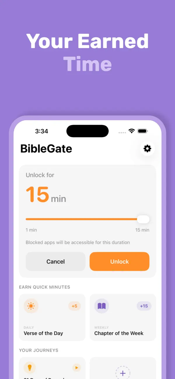 #3. BibleGate: Reduce Screen Time (iOS) Tekijänä: Rae Legacy LLC