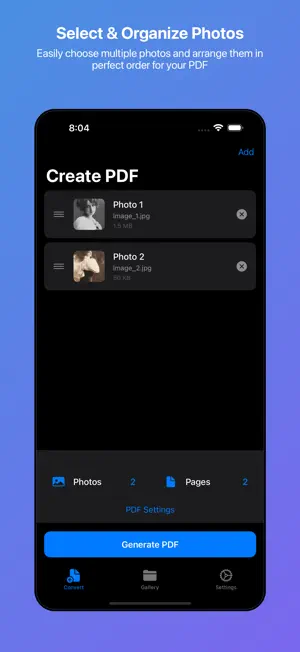 Photo to PDF AI Converter screenshot 1