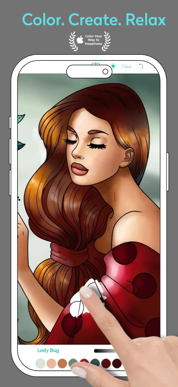 #1. Adult Coloring Book: Chroma (iOS) Av: Sprite Labs