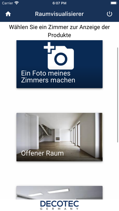 Decotec Raumvisualisierer Screenshot