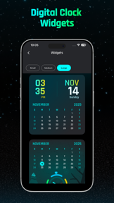 Digital Neon Night Clock screenshot