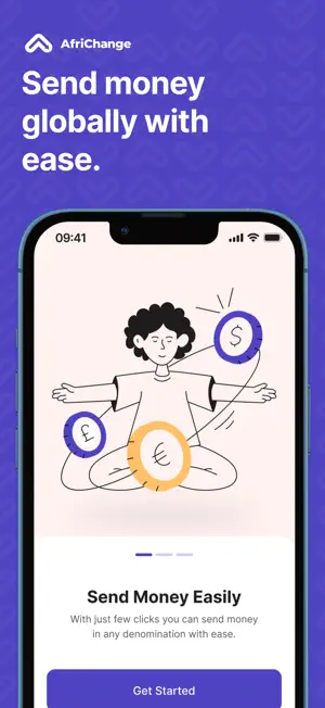 AfriChange: Send money abroad. screenshot 1