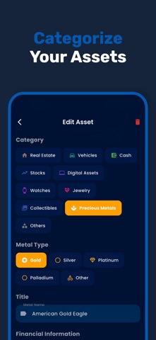 Precious – Net Worth Tracker Screenshot 5 of 9