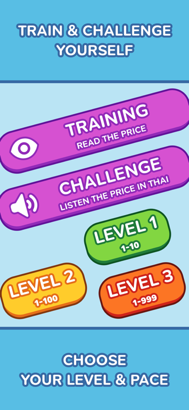 JaaiTang! screenshot 3 - challenge mode with Thai audio