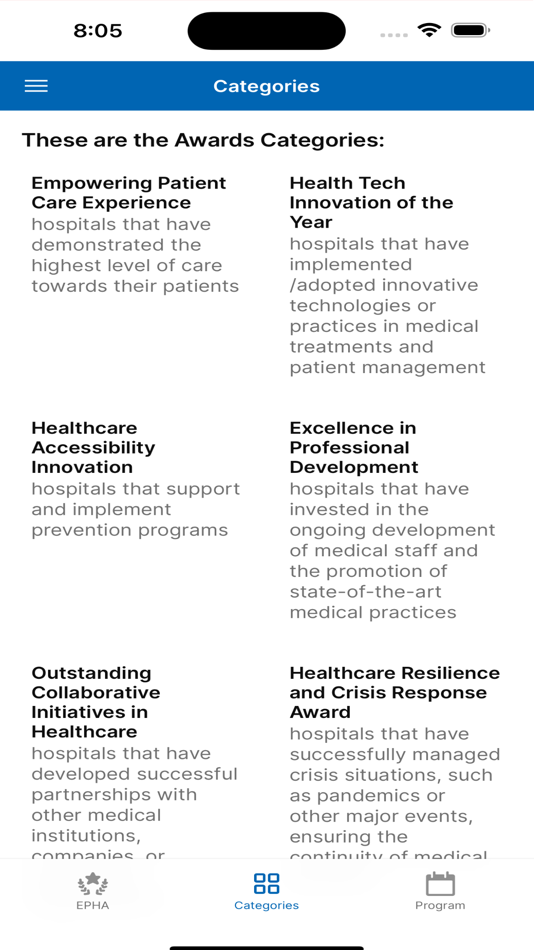 #2. EPHA - Event Info (iOS) โดย: Andrei Baican