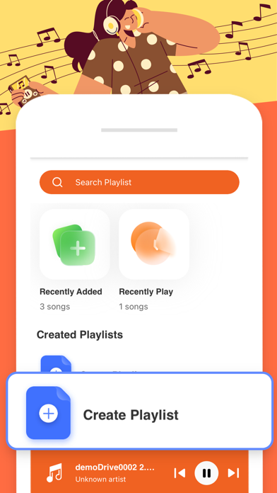 EchoTunes-Mp3 Music Player Screenshot