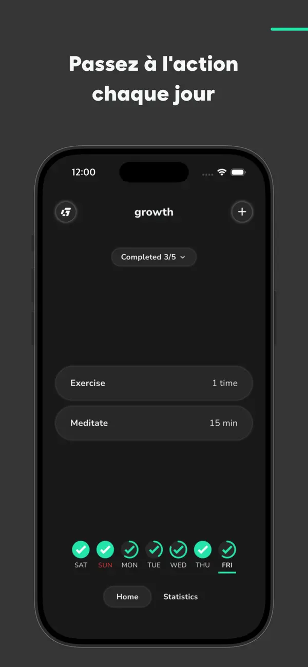 Screenshot #3 pour Growth: Habitudes et Routine