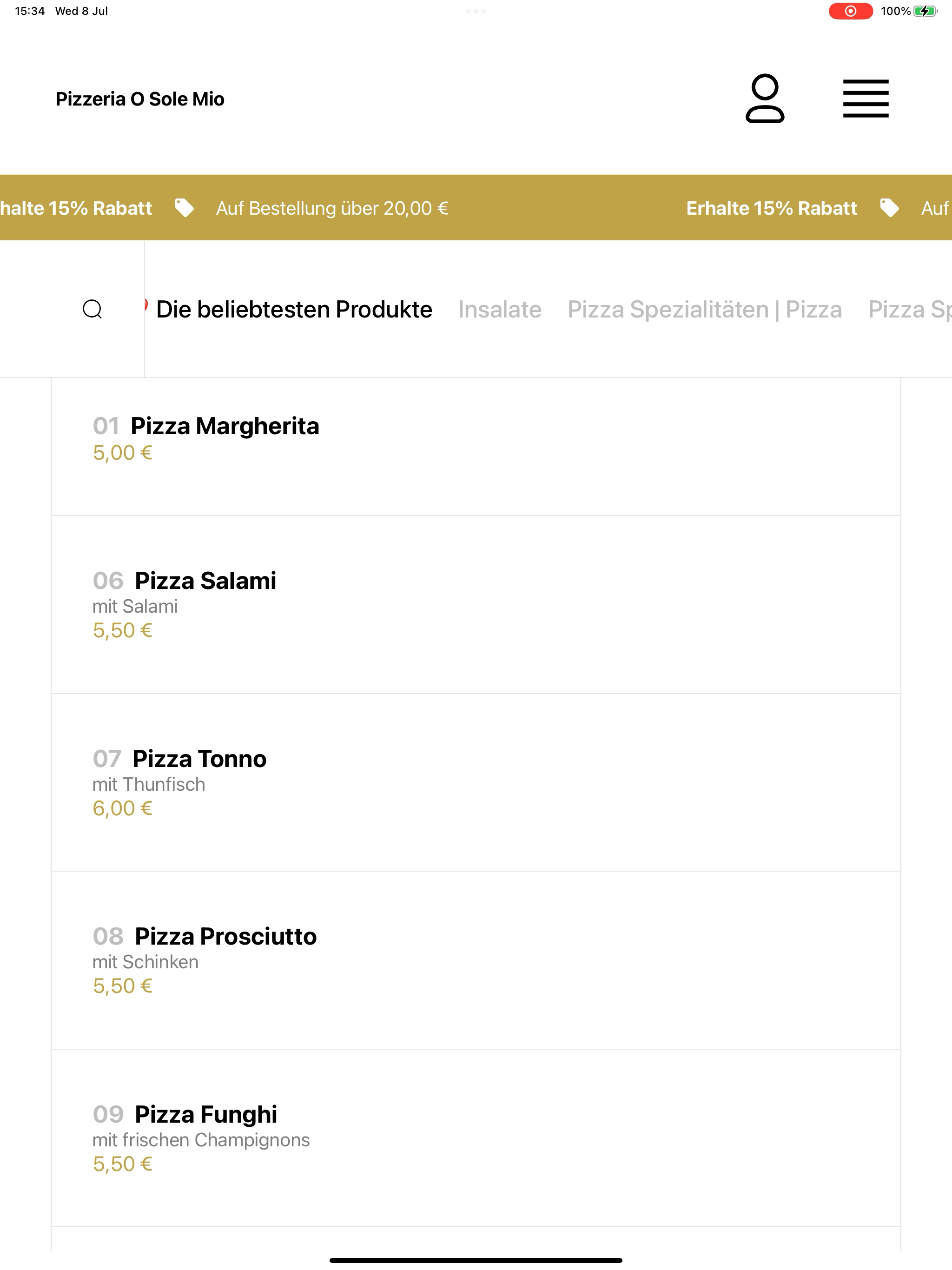 Pizzeria O Sole Mio screenshot 11