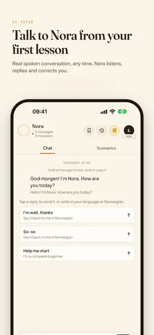 Snakke: Learn Norwegian screenshot 2