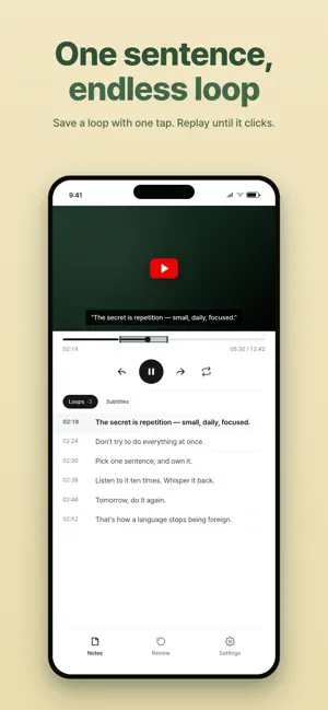 Loop Note: Listening Practice screenshot 2