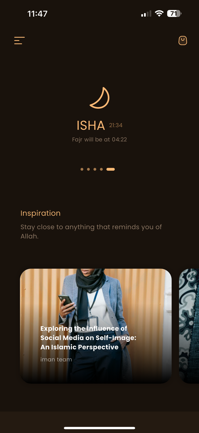 Iman Quran Athan Prayer times