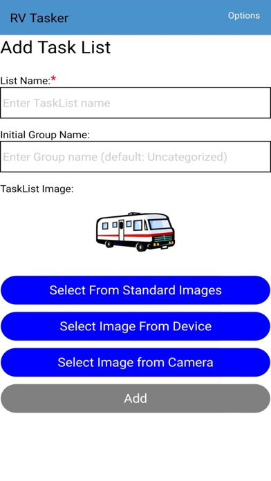 RV Tasker Easy Checklists Screenshot