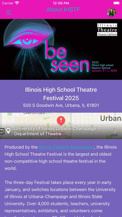 Illinois HS Theatre Fest 2025 Screenshot