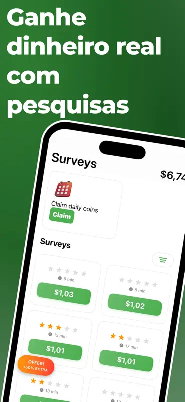 Pesquisas Remuneradas Dinheiro screenshot 1 of 6