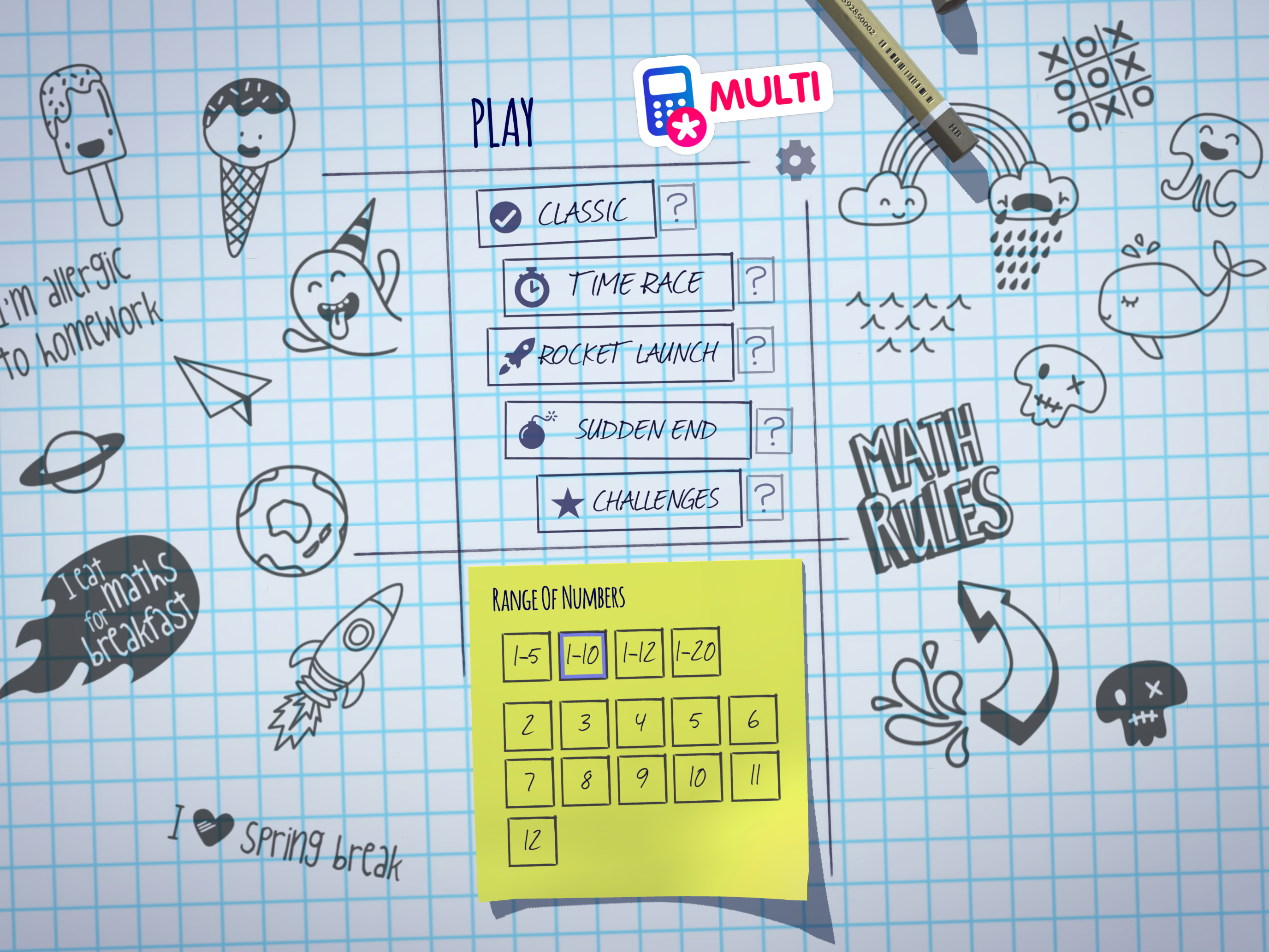 Multi - Multiplication Game screenshot 8