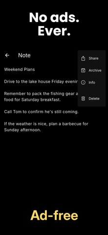 Simple Notes, Notepad & Lists Screenshot 2 of 5