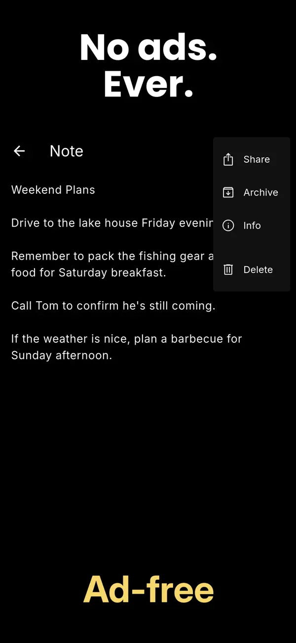#2. Simple Notes, Notepad & Lists (iOS) Podle: Kodeo Labs Ab