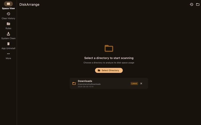DiskArrange iPhone screenshot