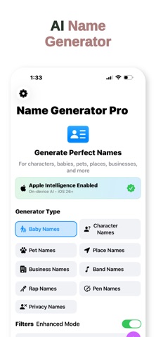 Name Generator Pro 2025 screenshot