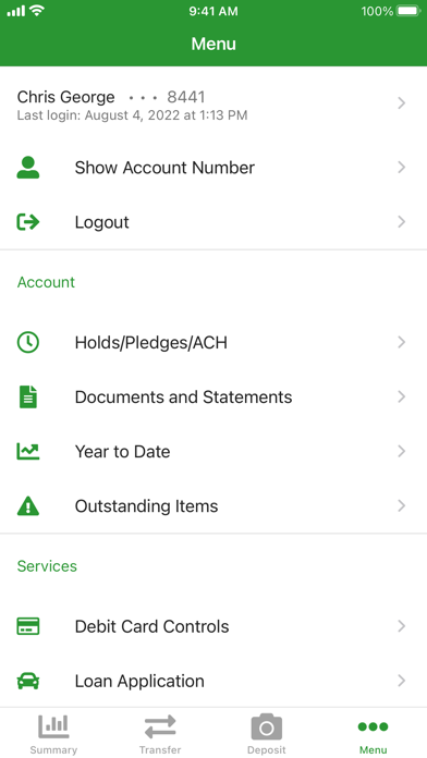 Ulster Federal Credit Union Screenshot