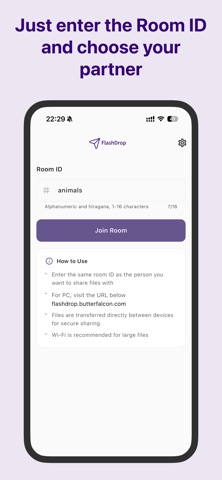FlashDrop - file sharing Screenshot 1 of 3