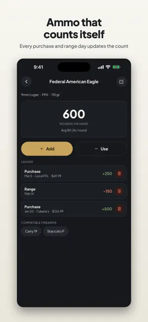 GunFolio: Gun and Ammo Tracker screenshot 2