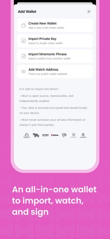 Mixin - Private Crypto Wallet iPhone screenshot
