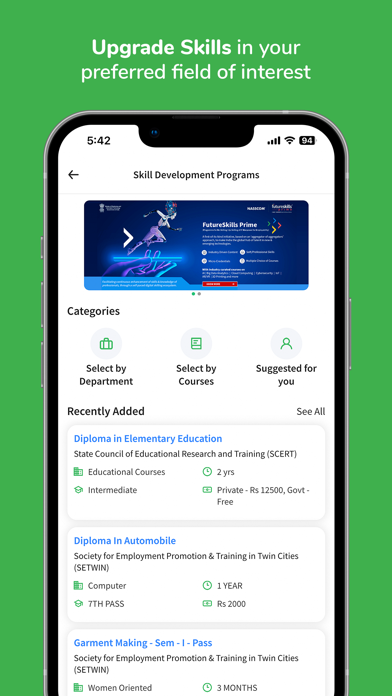 DEET Telangana - Job Portal Screenshot