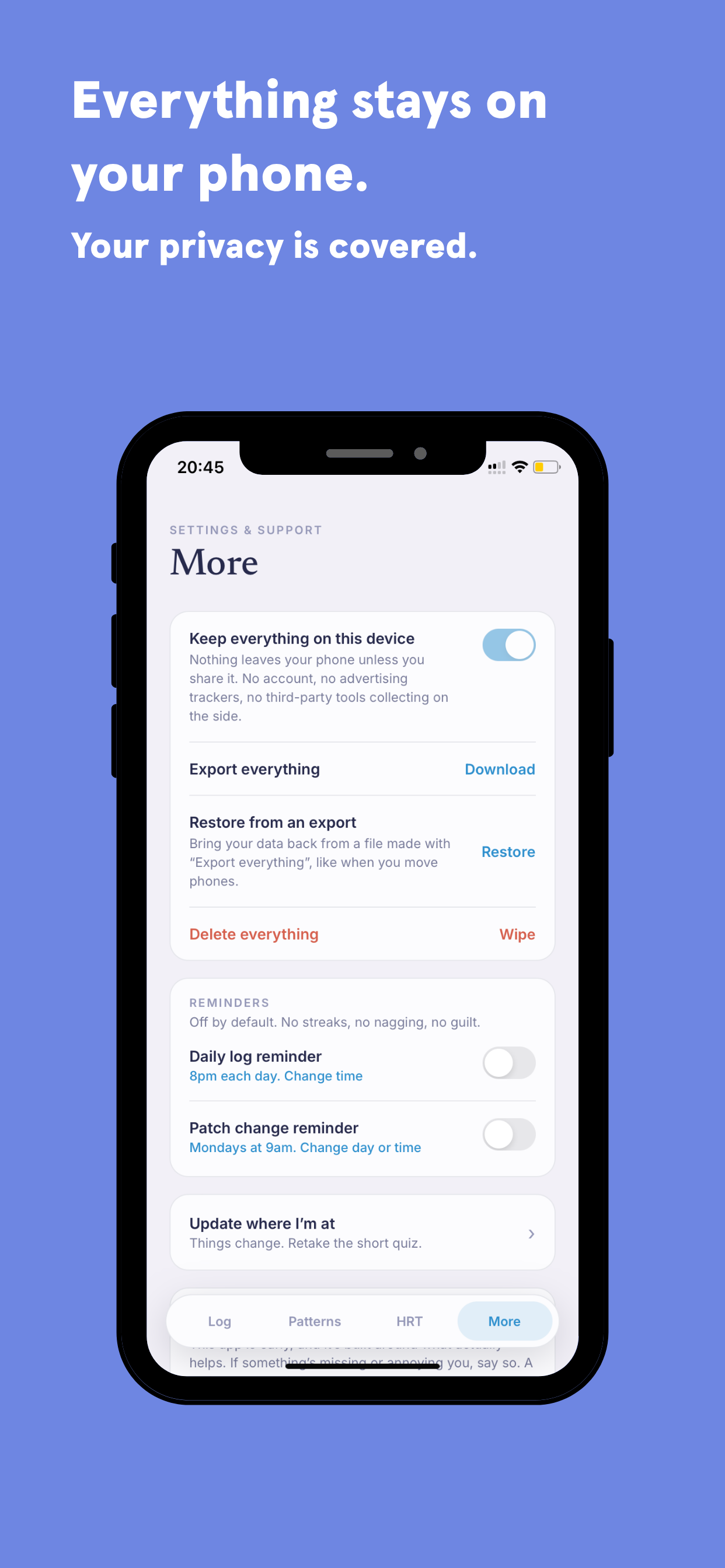 Reign: Perimenopause Tracker screenshot 2