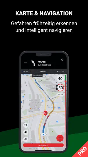 Screenshot von Blitzer.de PRO auf dem iPhone 5