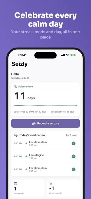 Seizly: Seizure Diary screenshot 2