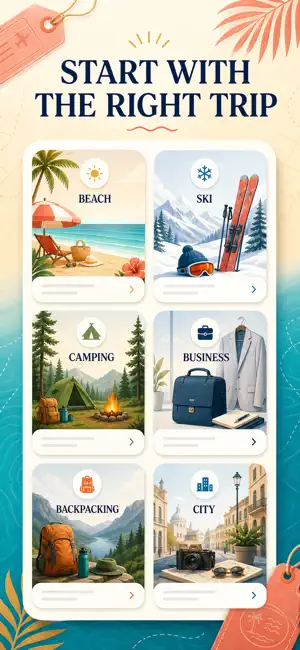 Travel Packing List Organizer screenshot 2