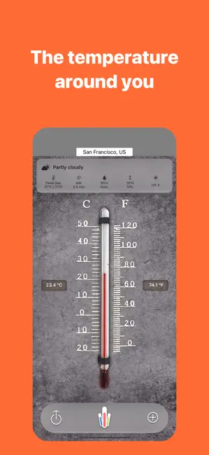 HD Thermometer ⊎ iPhone screenshot 1