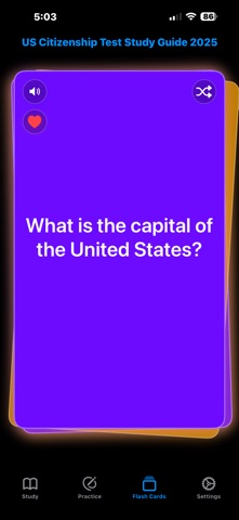 US Citizenship Test 2025 - Pro screenshot