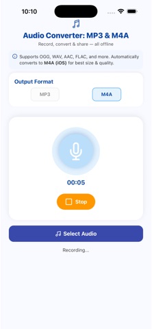 Audio Recorder & Converter screenshot