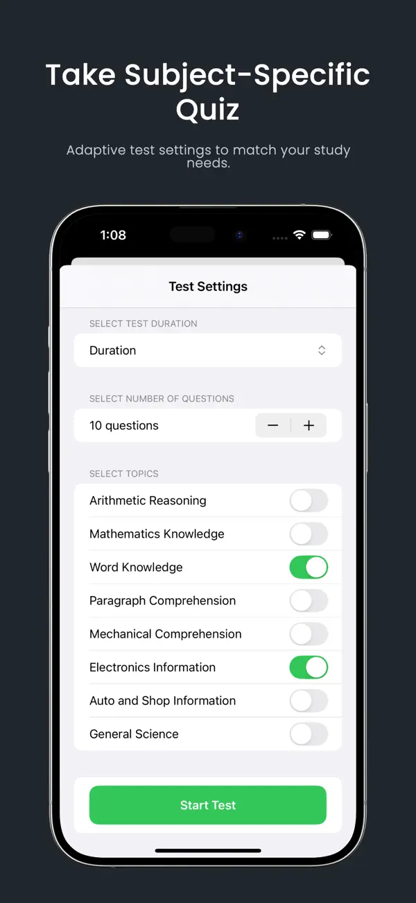 Screenshot #3 pour ASVAB Prep Pro