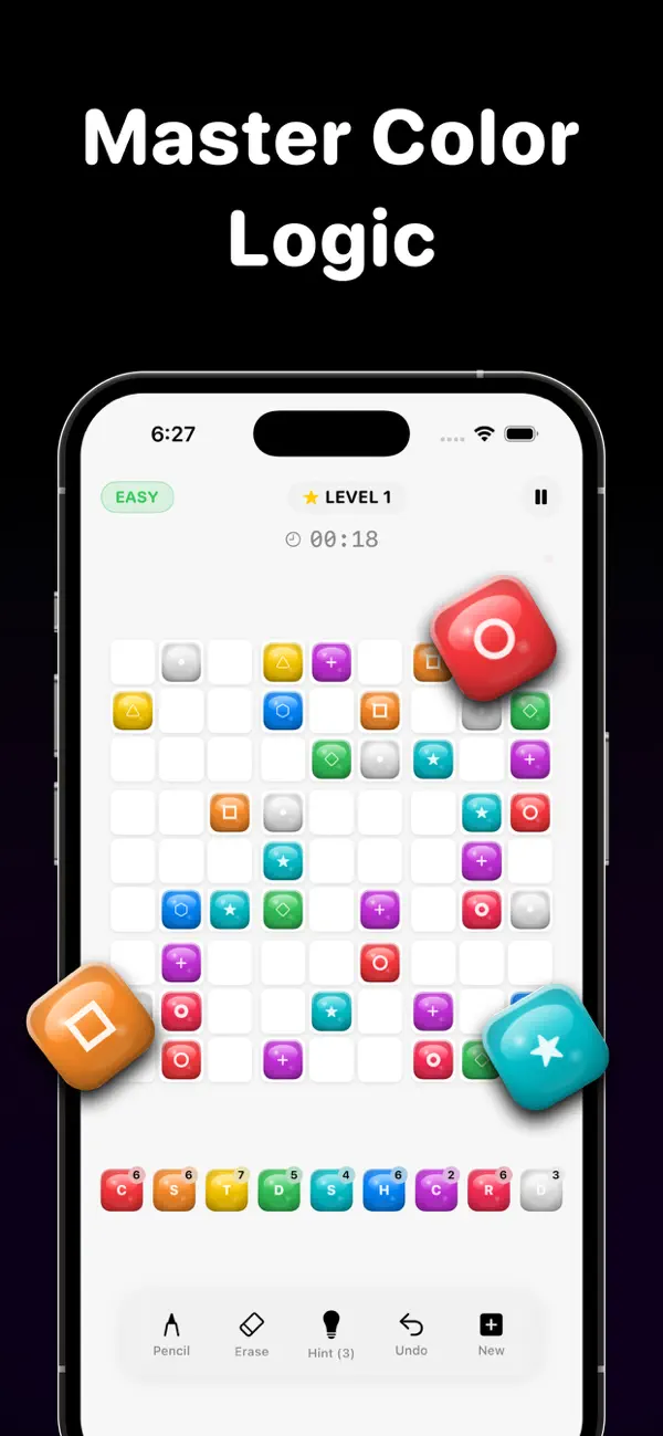 Screenshot #3 pour Color Sudoku - GridHue