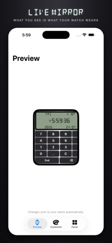 LCD-84 — Retro Watch & Calc iPhone screenshot