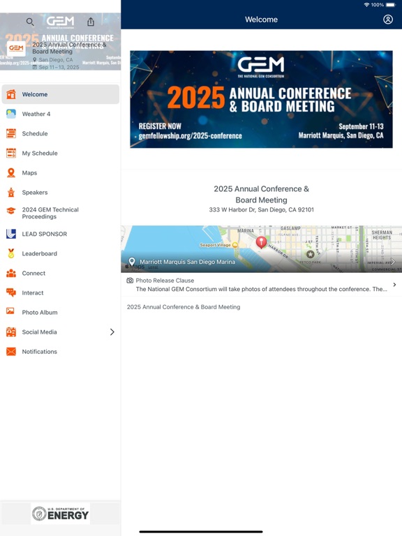 2025 GEM Annual Conference app screenshot