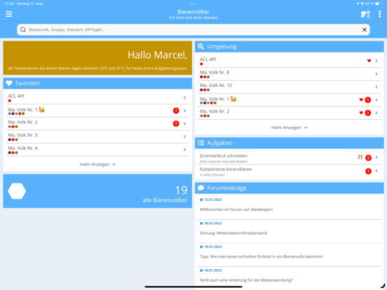 Screenshot #4 pour Bienenvölker-App d'apiculture