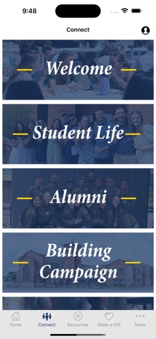 NAU Newman Center screenshot