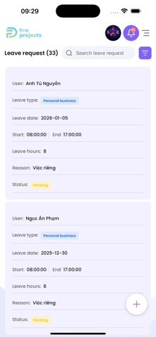 Fineprojects screenshot