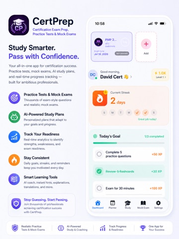 CertPrep: Exam Prep & Tests iPad screenshot