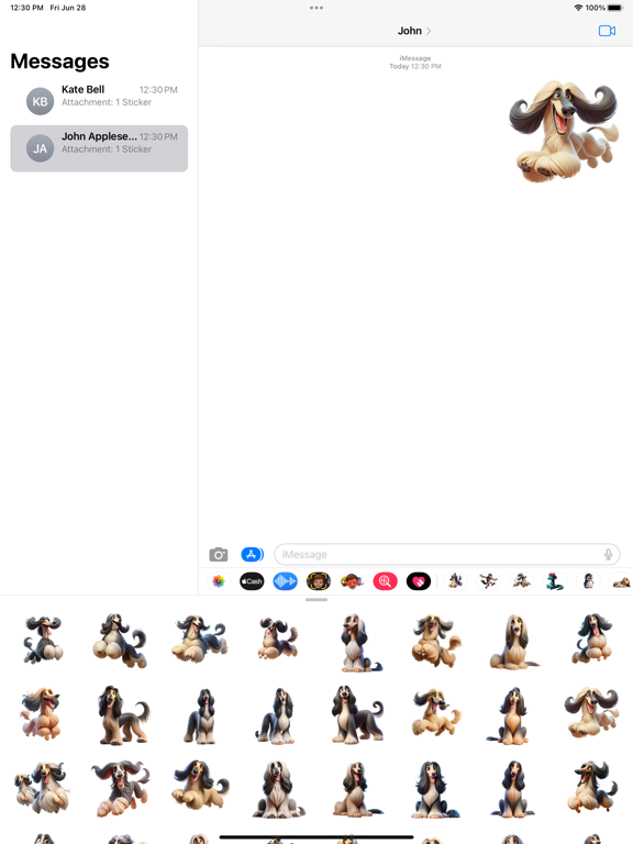 Screenshot #4 pour Happy Afghan Hound Stickers