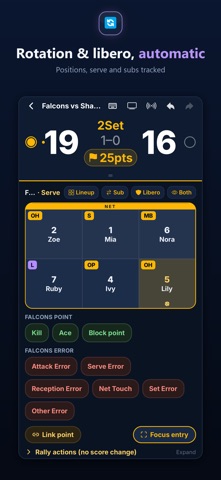 RallyStat: Volleyball Stats Screenshot 5 of 7