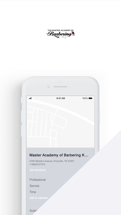 Master Academy of Barbering app screenshot