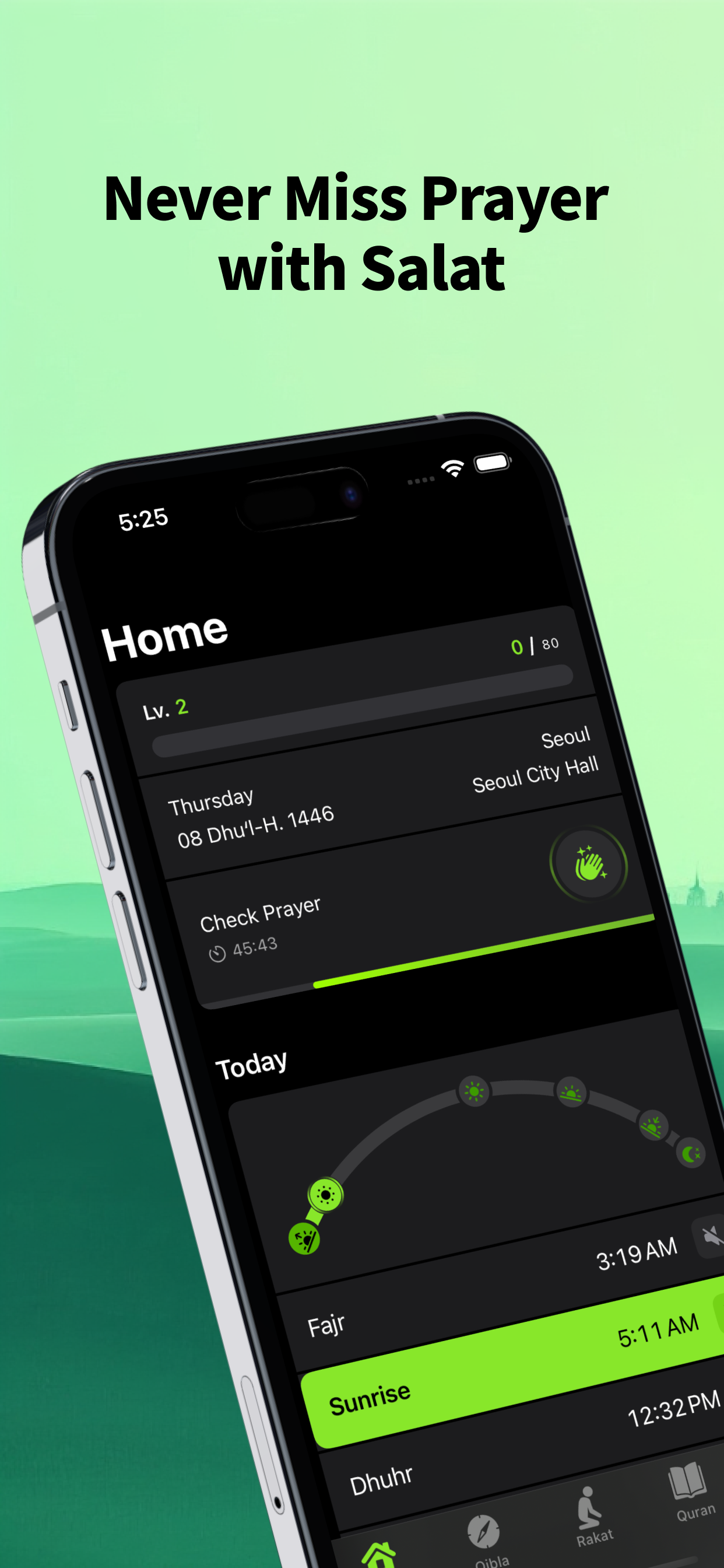 Salat: Adhan, Quran, Qibla