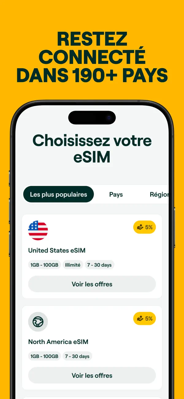 Screenshot #3 pour Bitrefill: eSIM & Carte Cadeau