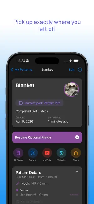 StitchMark - Crochet Tracker screenshot 4