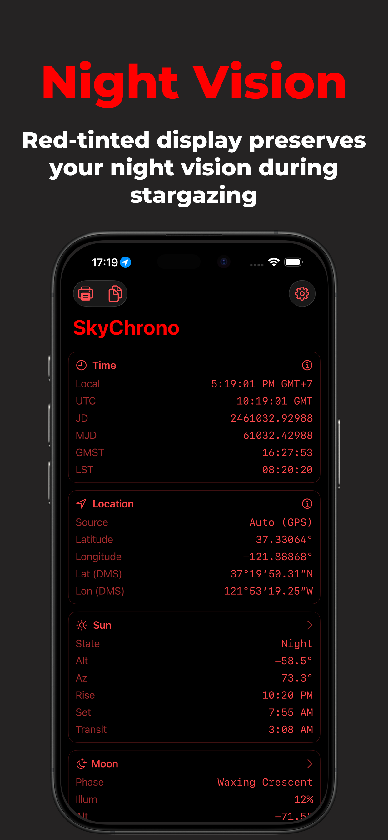 SkyChrono screenshot 2